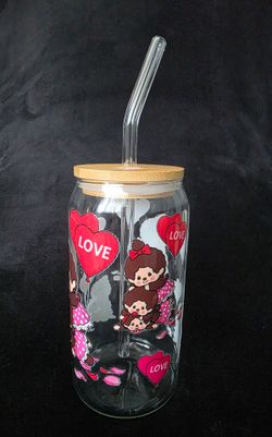 Glass Monchhichi cup 20 oz