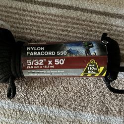KING CORD NYLON PARACORD 550 5/32' X 50'