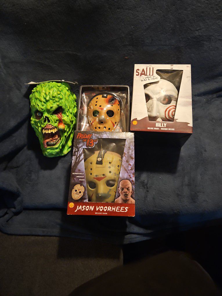 Horror Mask Lot Of 4 New 