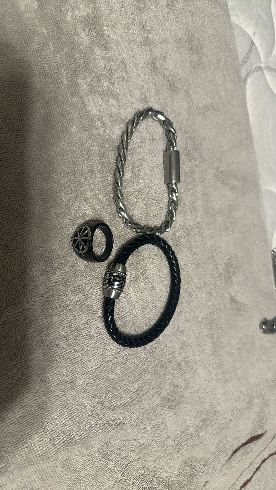 Stainless Steel Bracelet and Ring