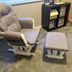 Glider And Ottoman Set