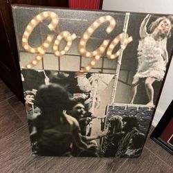 Vintage Go Go Party Art Canvas
