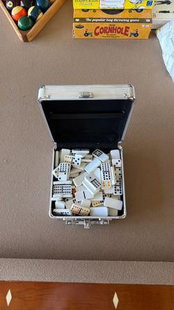 Domino Set in Aluminum Carrying Case
