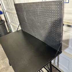 Black Foldable Work bench table desk