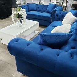 2pc Living Set Sofa And Loveseat 