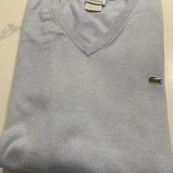 Lacoste 2XL Light Blue Crewneck Sweater