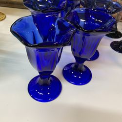 Set 5 cobalt parfaits
