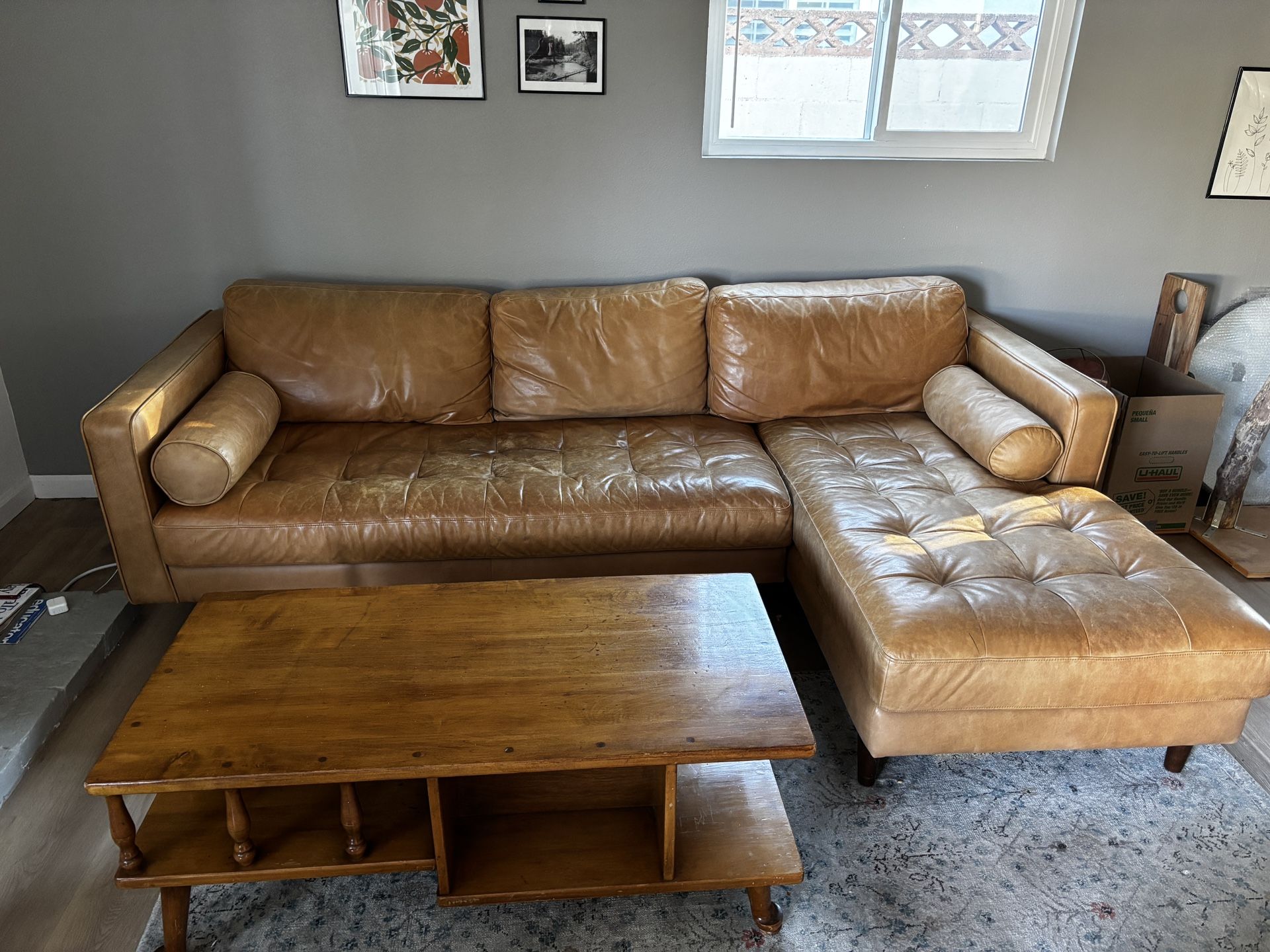 Article Leather Sectional Sofa