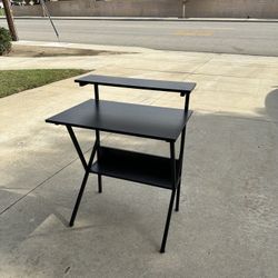 Small Desk With Adjustable Top Shelf