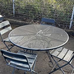 Metal Picnic and. Chairs
