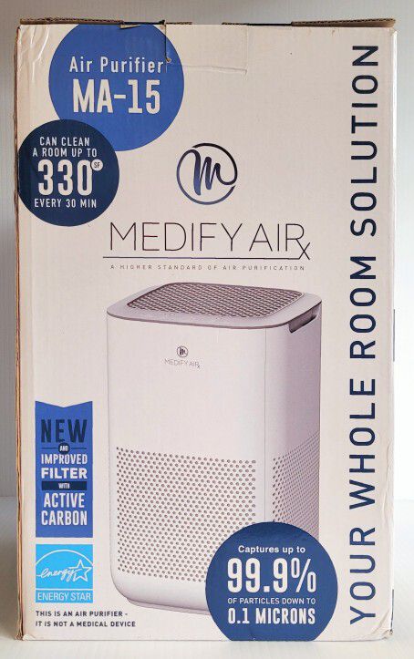 Medify MA-15 Air Purifier with H13 True HEPA Filter - 330 sq ft Coverage... New!