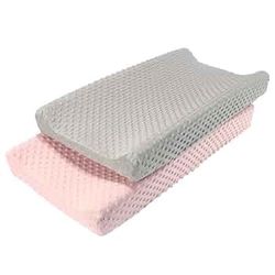 Soft Cover-Pads x Diaper changing  2 pack (gray+pink) New / (Just Covers-pads)