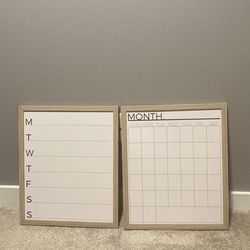 White Board Calendar 