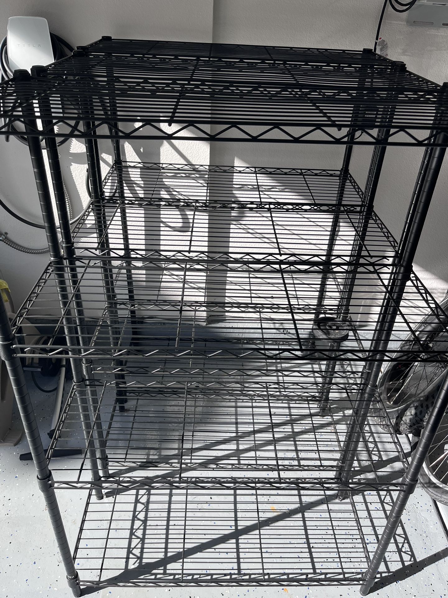 hdx 4-tire steel shelf( black) 54x35 
