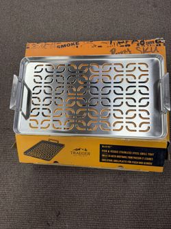 Traeger Grills BAC 610 ModiFIER Stainless Steel Grill Tray for Fish and Vegetables –