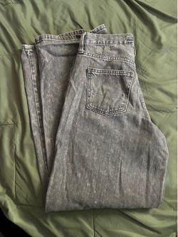 Grey denim pants