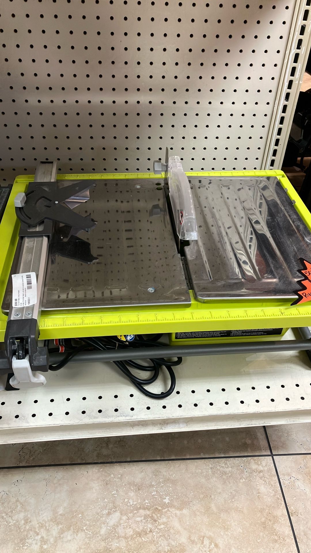 Ryobi Tile Saw #106023-1 MJ