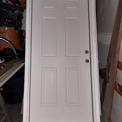 36x80 Left Hand Inswing Fiberglass Exterior Door