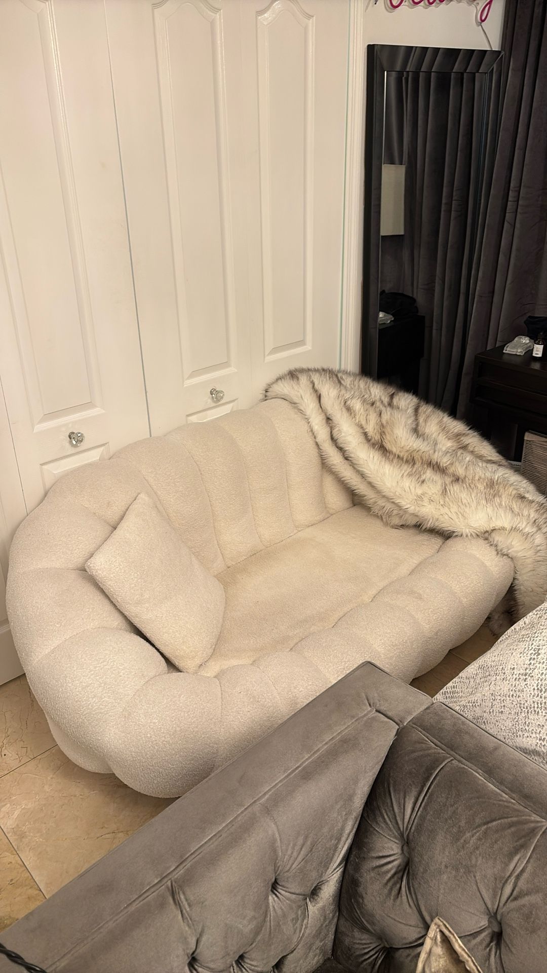 White Small Couch