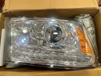 New! ANZO USA 111440 DODGE RAM 1500 09-18/2500/3500 10-18 PROJECTOR PLANK STYLE SWITCHBACK HEADLIGHTS CHROME (OE STYLE) (FOR ALL MODELS)