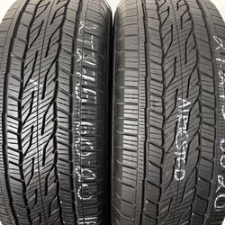 2 Tires 275 60 20 Continental Crosscontact Lx20 Like New 