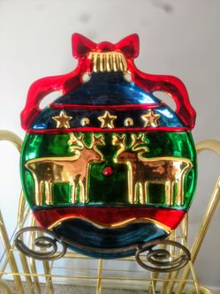 Vintage Holiday Serving Platter