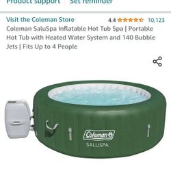 Coleman Jazzi Hot Tub.used Once