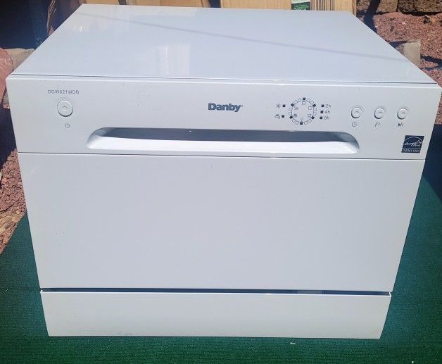 Danby 24 Inch White Countertop Dishwasher