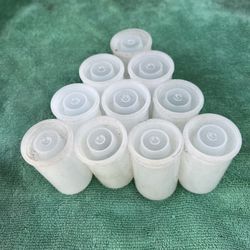 10Pcs/Set Plastic Empty White Bottle 35mm Film Box Canister Container Cans 