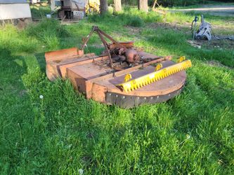 3 point tractor implements- Field mower, heavy grader, rototiller, auger, adapters and bucket forks.