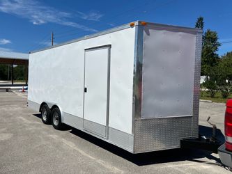 8.5x20 Enclosed Trailer W/ Ramp Door