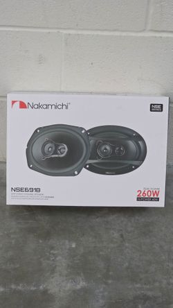 NAKAMICHI 6X9 In 3-Way Speakers Like Kicker / Pioneer Car - Truck Audio