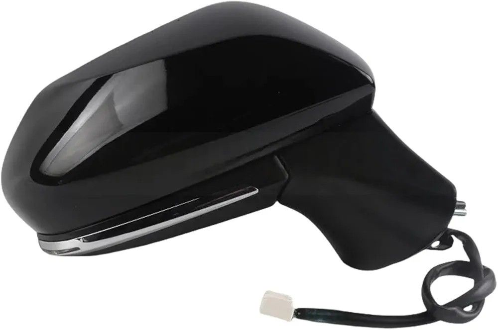8 Wire Side Rearveiw Mirror Compatible For Toyota Avalon 2019-2022 Side Rear View Mirror With Folding(Black right side)
