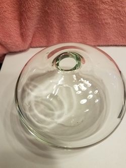Glass ball shaped vase