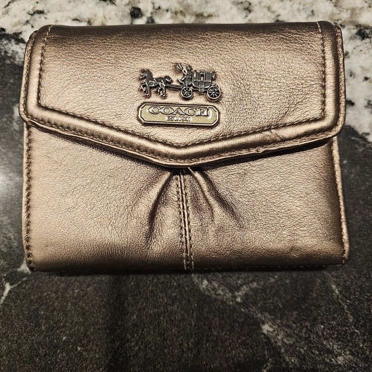 New W/Tags Coach Wallet Bronze. $55 OBO 