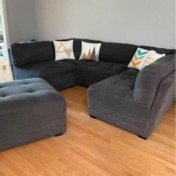 Erica, Ottoman Sectional couch Upgrade 