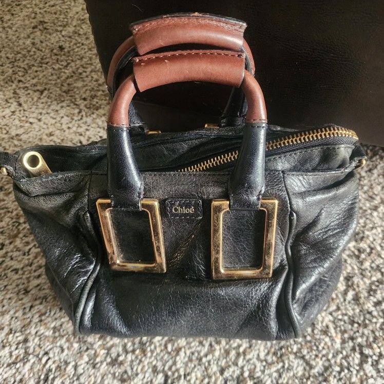 CHLOE Ethel Black Two Way Handbag