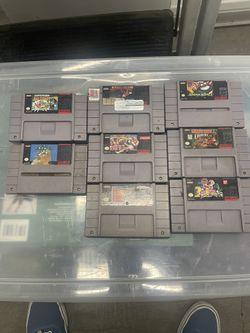 SNES Video Games ( Lot Of 8)