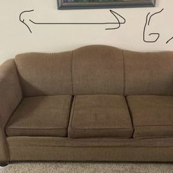 Pullout couch and loveseat