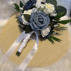 Bride Wedding Bouquet Or Quinccenita Bouquet, Silk Florals, FREE GIFT 