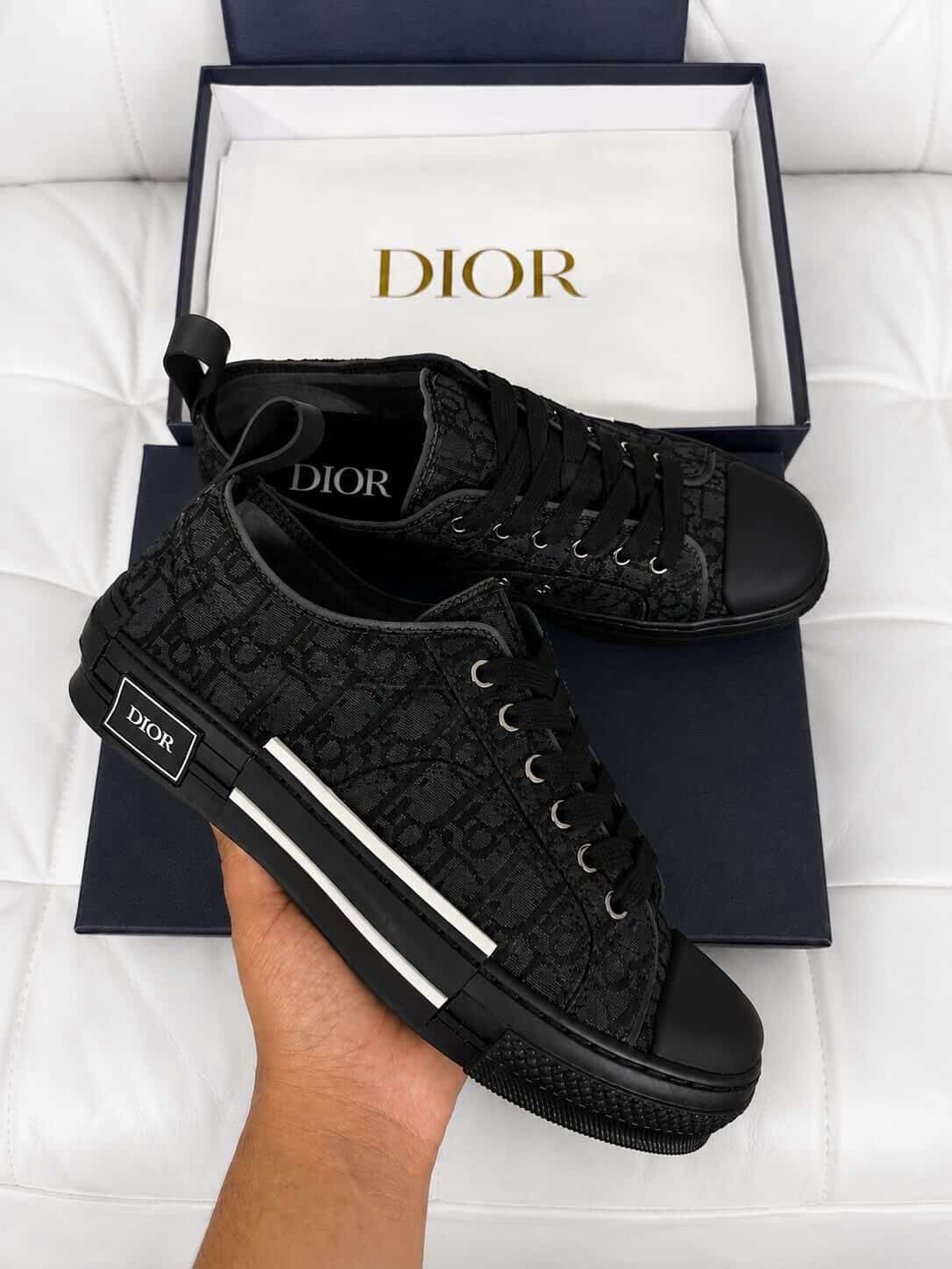 ALL SIZES/ Brand New Dior B23 Low Top Black