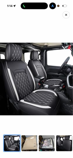 Aierxuan Custom Fit Leather Seat Covers for Jeep Wrangler JK JL 4-Door (2007-2026) - New