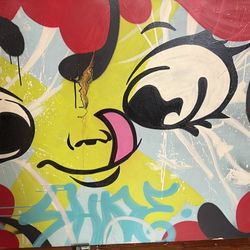 Spray painted Mural Board