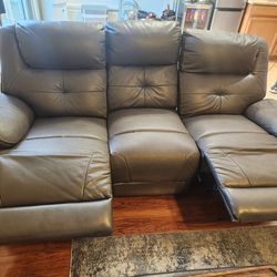 Faux Leather Sofa Recliner