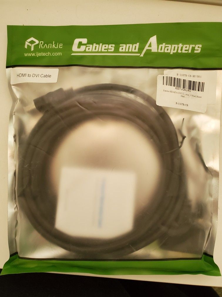Rankie HDMI to DVI Cable 