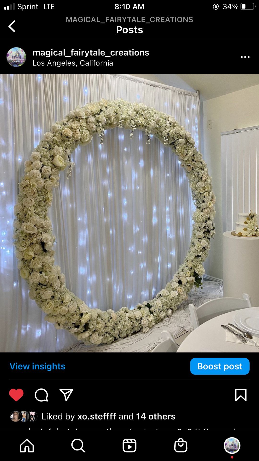Flower Arch/ Flower Ring/ Flower Backdrop/ Flower Decorations For Wedding, Quinceañera, Engagement, Boda
