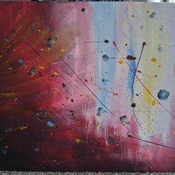 36x24 Inch Acrylic Painting Art Abstract 