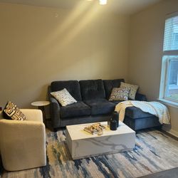 L Shape Sofa And Table. 