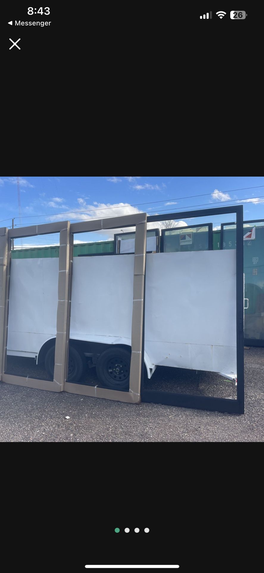 10-multi Slide doors 12’x8’ -3-panels Each $7800 Black 