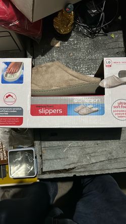 Emerson Memory Foam Slippers Size Large